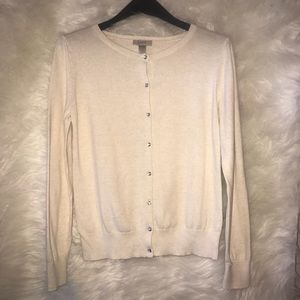 Cream Loft Cardigan with Diamond buttons